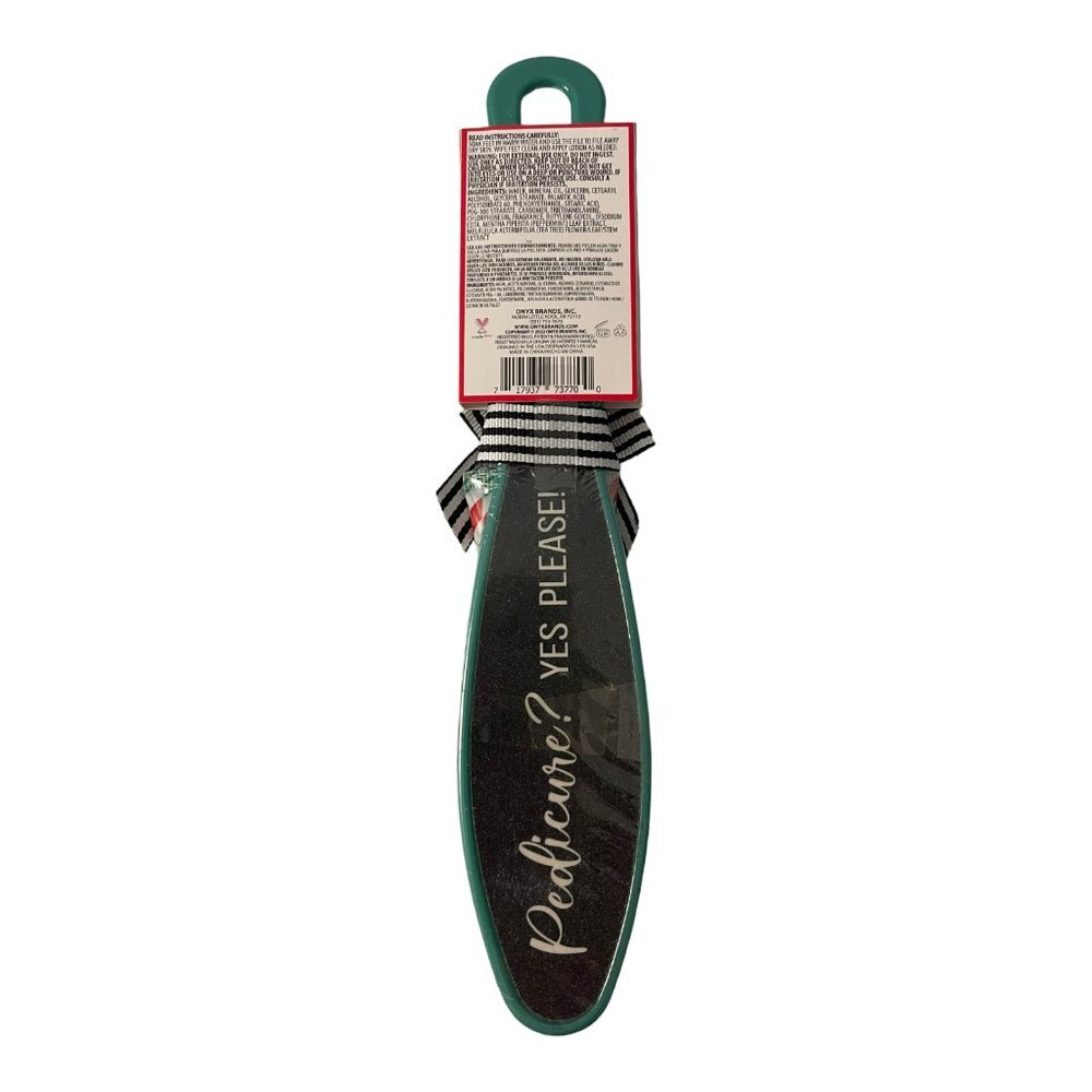 New In Package Onyx Perfect Pair Pedicure Set Twisted Peppermint File & Lotion - Picture 3 of 4